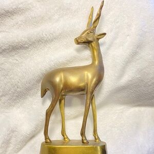 Vintage brass antelope figurine